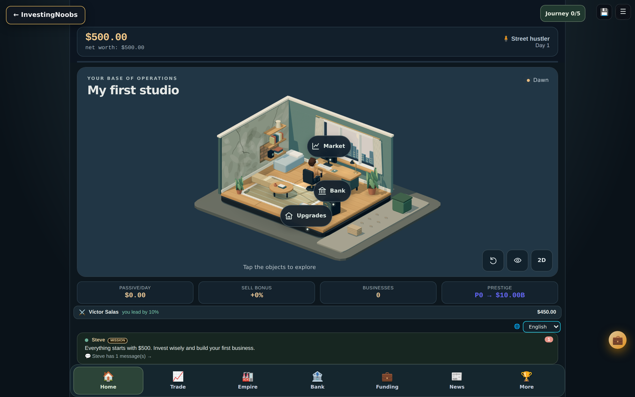 Screenshot 2 for Investing Noobs Tycoon