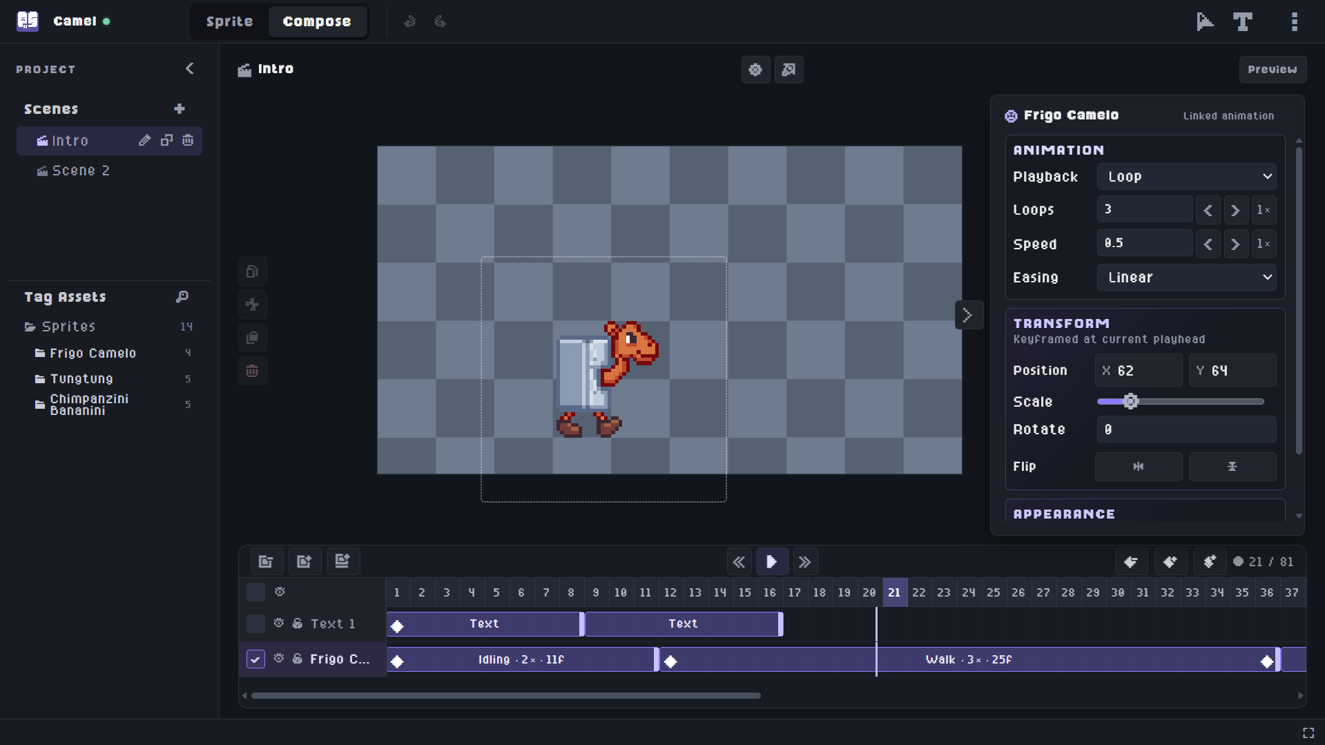 Screenshot 4 for PixBob Studio - Pixel Art and Scene Editor