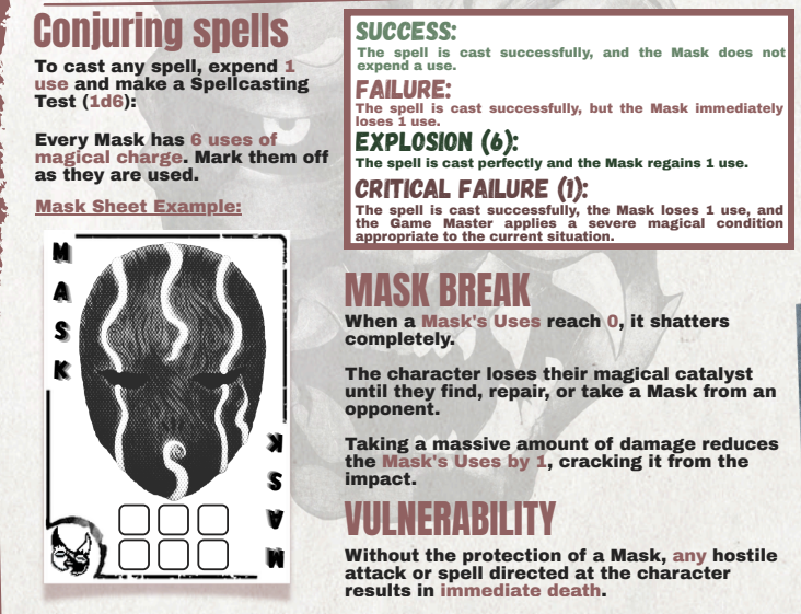 Screenshot 4 for Magic Of Masks - One Page RPG