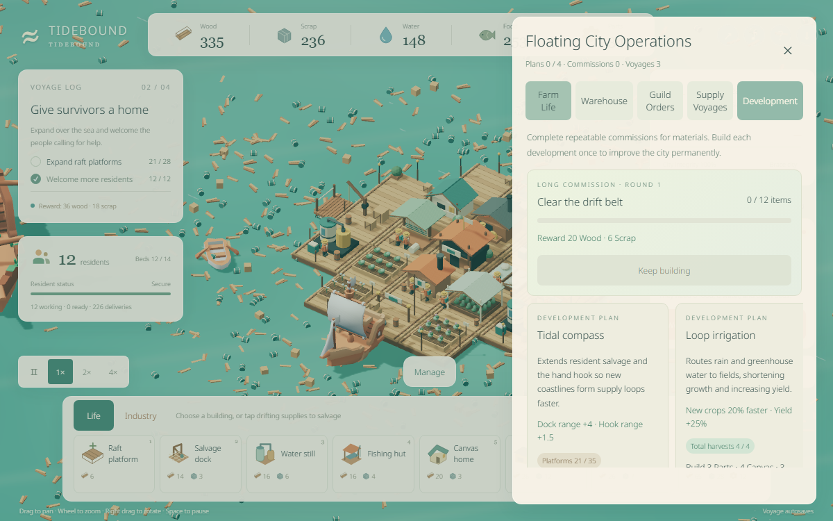 Screenshot 2 for Tidebound: Floating City