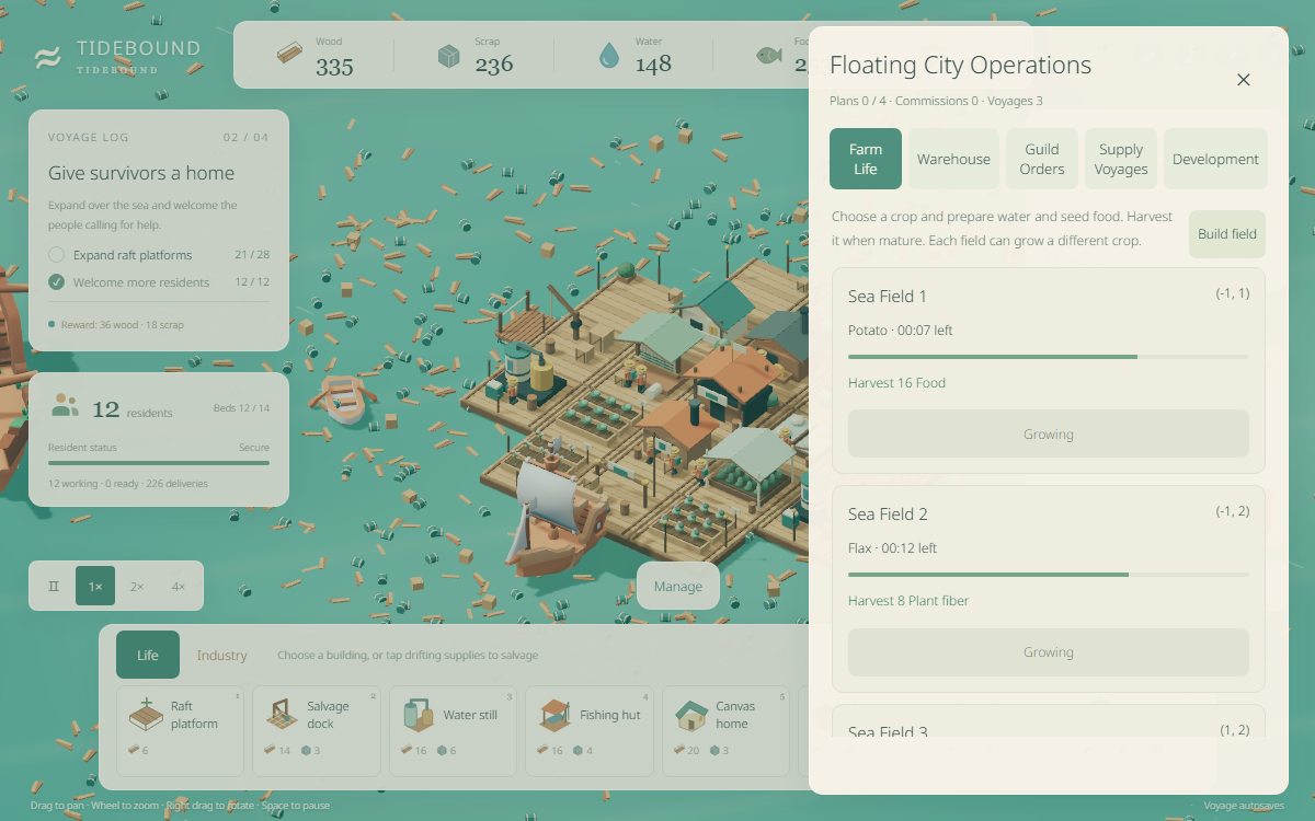 Screenshot 3 for Tidebound: Floating City