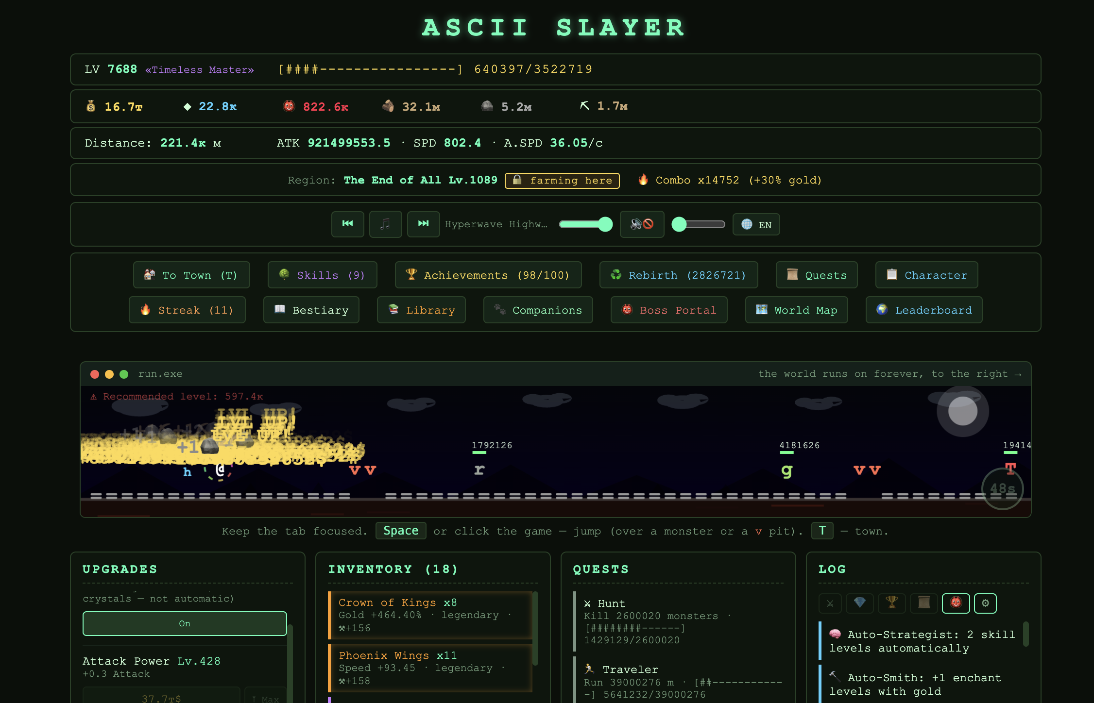 Screenshot 2 for ASCII SLAYER