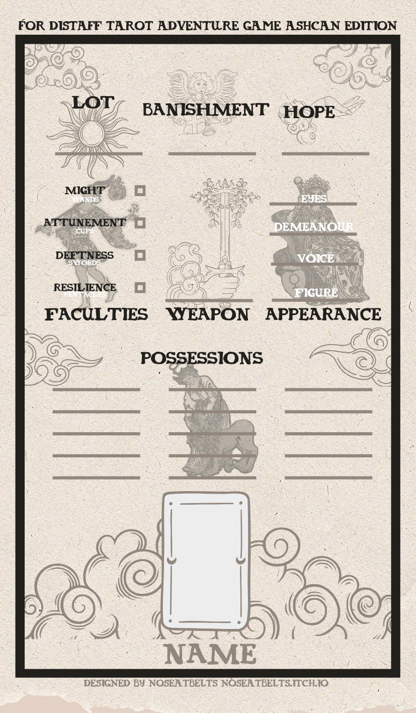 Screenshot 2 for Character Sheet for Distaff: Ashcan Edition