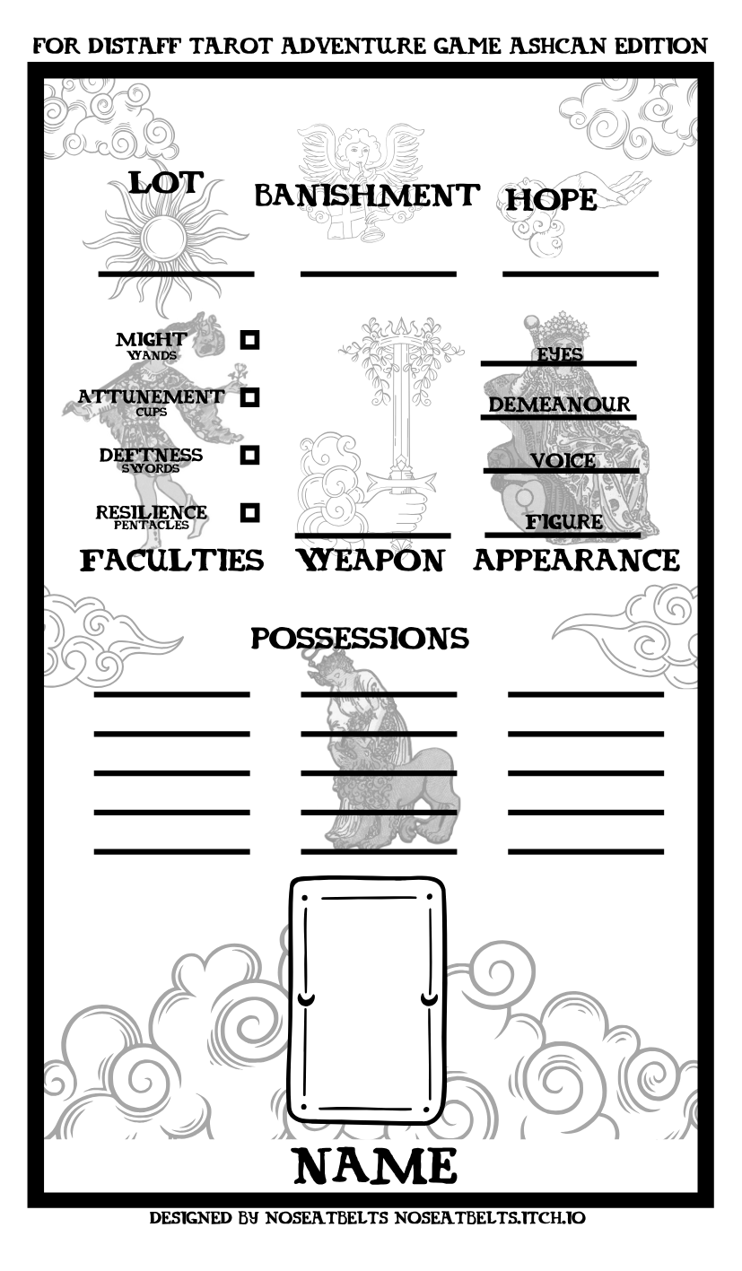 Screenshot 3 for Character Sheet for Distaff: Ashcan Edition