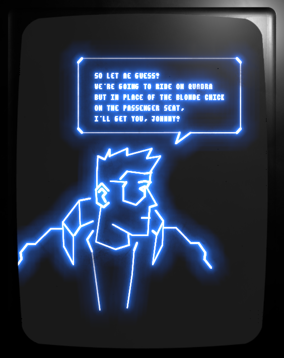 Screenshot 6 for Vectorpunk 2077: Quadra Nightride [Vectrex]