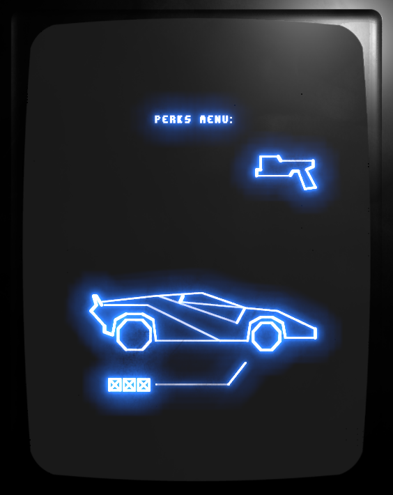 Screenshot 4 for Vectorpunk 2077: Quadra Nightride [Vectrex]
