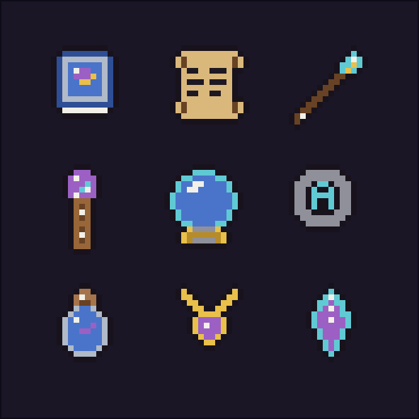 Fantasy RPG Item Icons — Pixel Art Pack (Vol. 2) by furkan90x