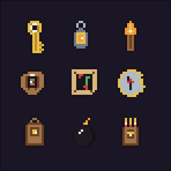 Fantasy RPG Item Icons — Pixel Art Pack (Vol. 2) by furkan90x