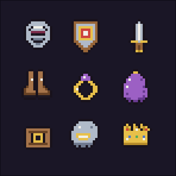 Fantasy RPG Item Icons — Pixel Art Pack (Vol. 2) by furkan90x