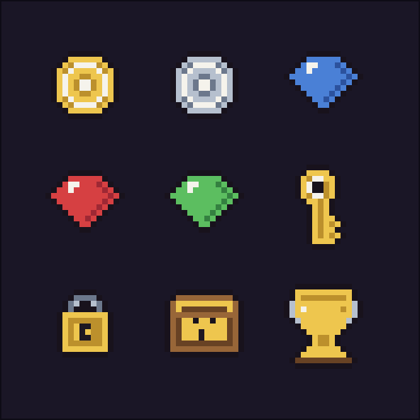 RPG UI Icons — Pixel Art Pack by furkan90x