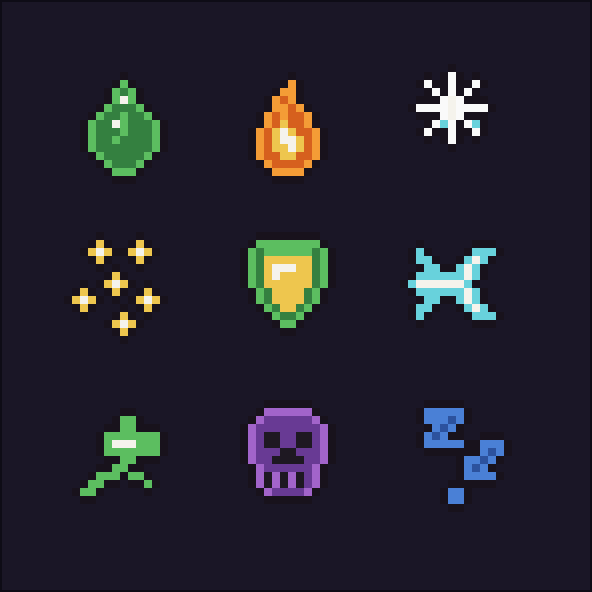 RPG UI Icons — Pixel Art Pack by furkan90x