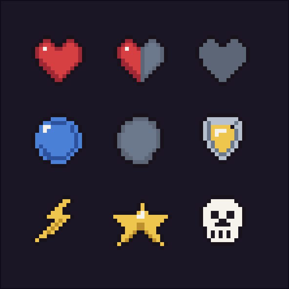 RPG UI Icons — Pixel Art Pack by furkan90x