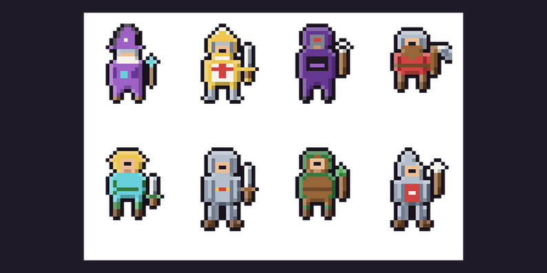 Fantasy RPG Characters — Pixel Art Pack by furkan90x