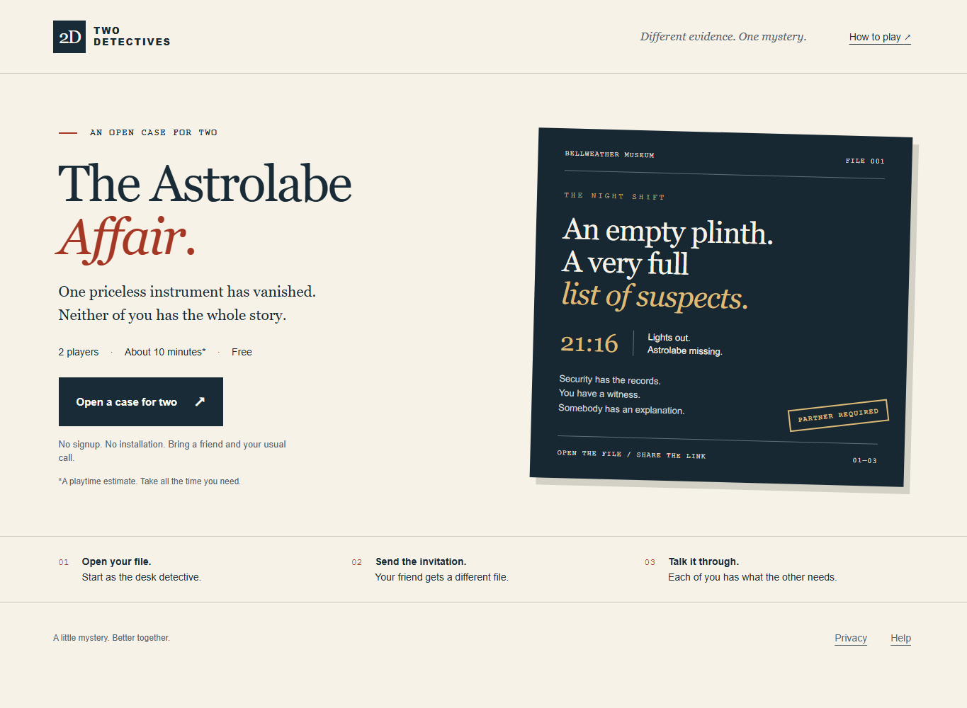 Screenshot 3 for Two Detectives: The Bellweather Astrolabe
