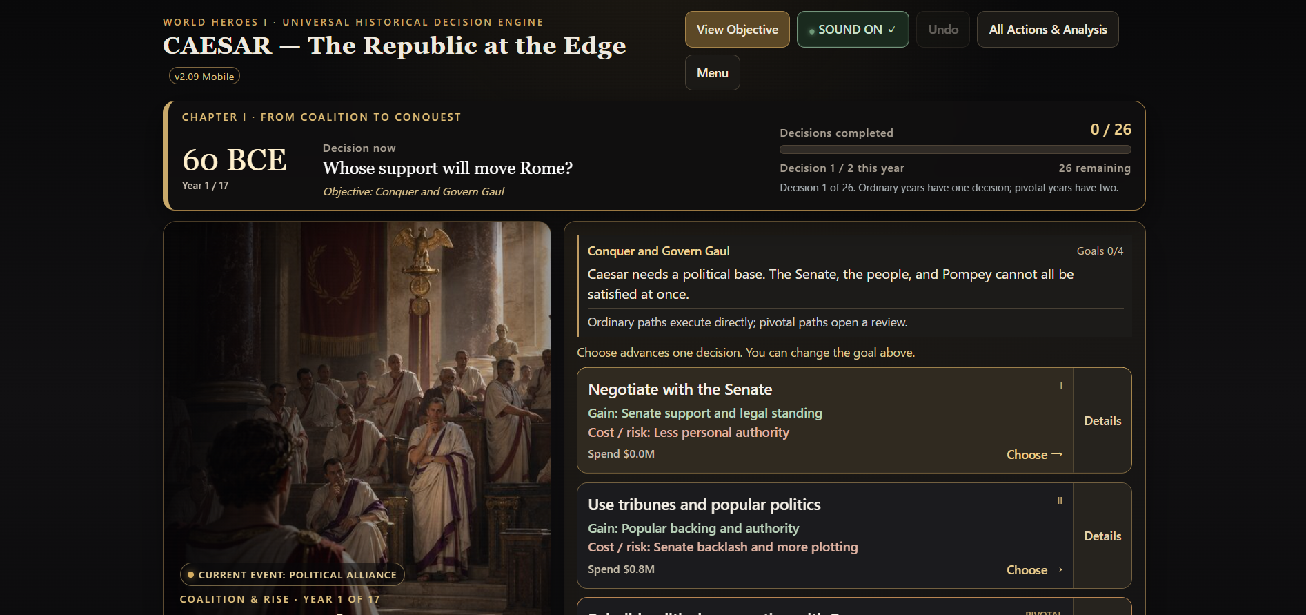 CAESAR: The Republic at the Edge by MiyabiStudio