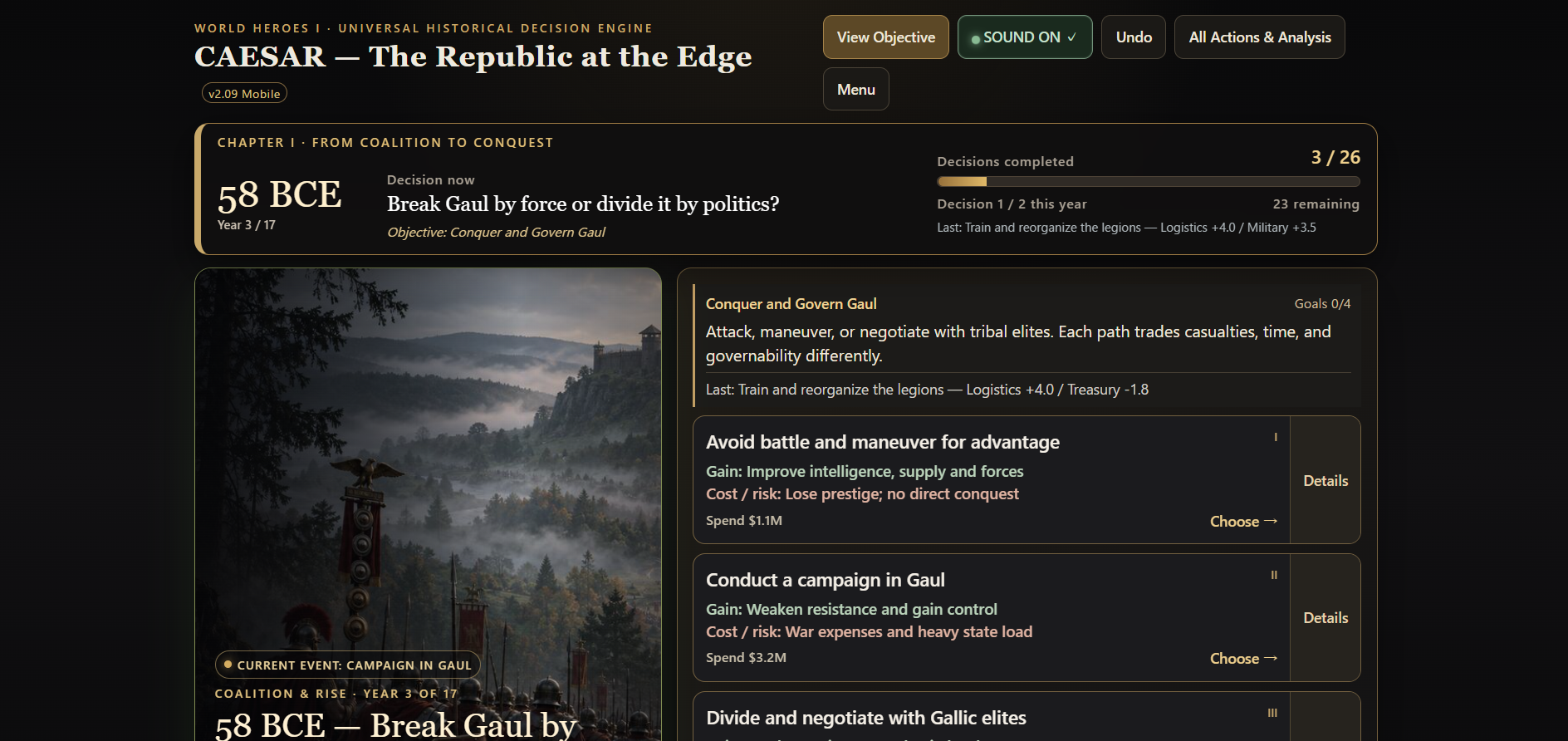 CAESAR: The Republic at the Edge by MiyabiStudio