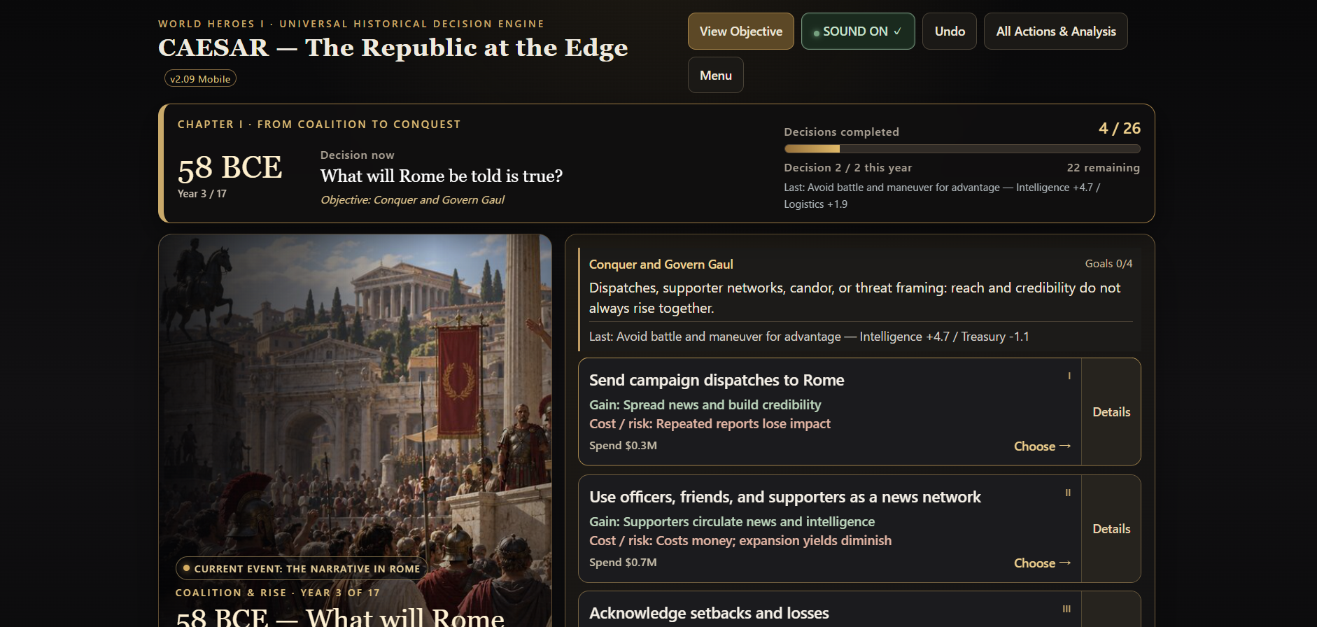 CAESAR: The Republic at the Edge by MiyabiStudio