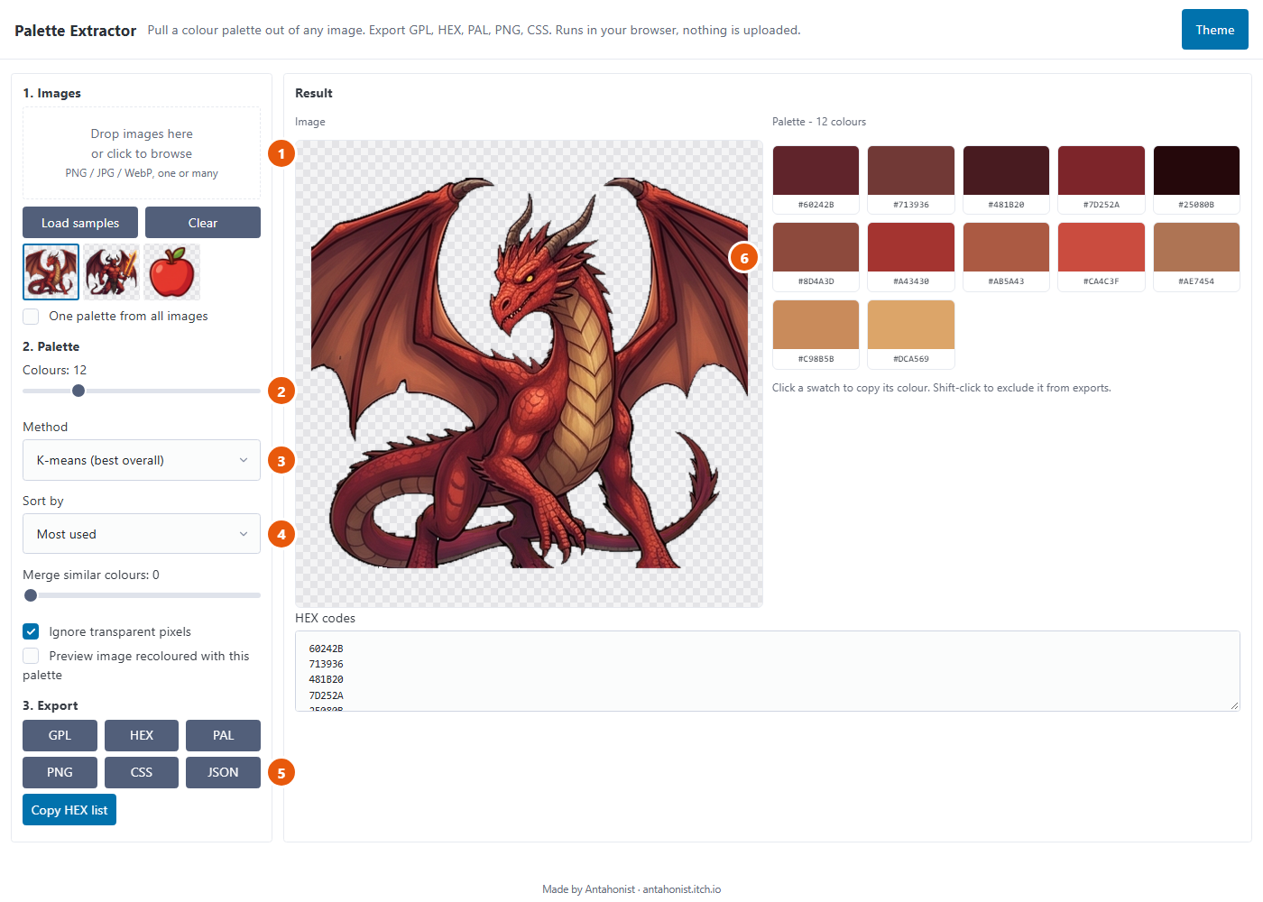 Palette Extractor is live - Palette Extractor - Colors From Any Image ...