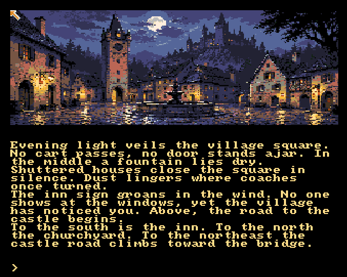 Screenshot 2 for Dracula - English - Amiga Illustrated Edition