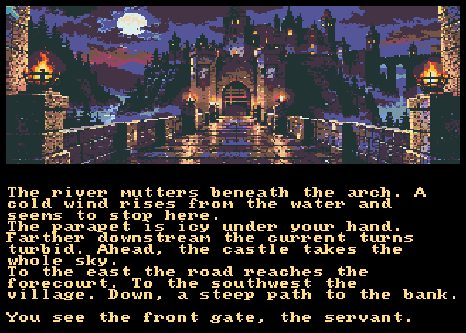 Screenshot 3 for Dracula - English - Amiga Illustrated Edition