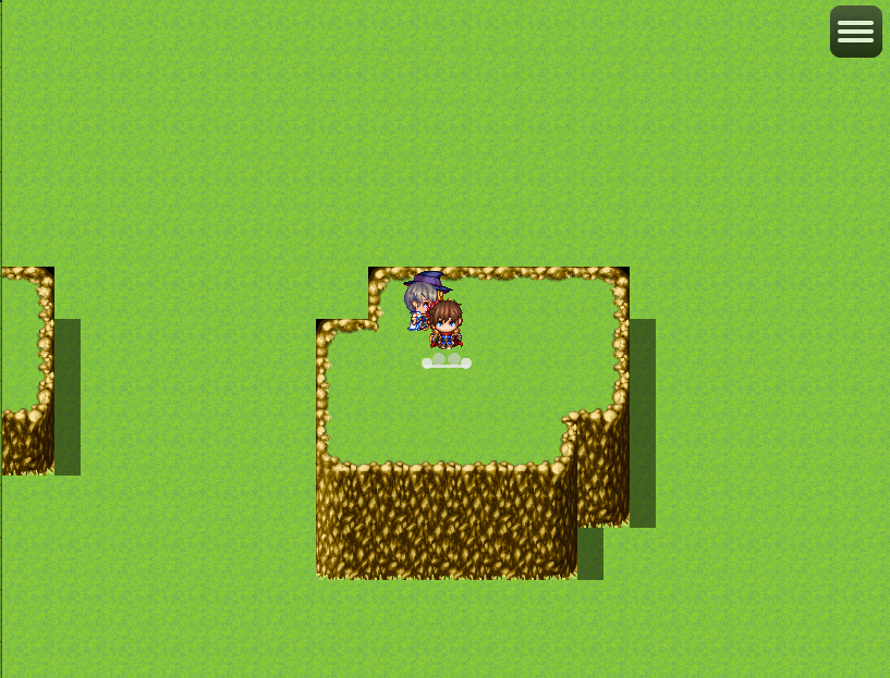 CT Jump Movement RPG Maker MZ promotional image highlighting jump, double jump, diagonal movement and follower support.