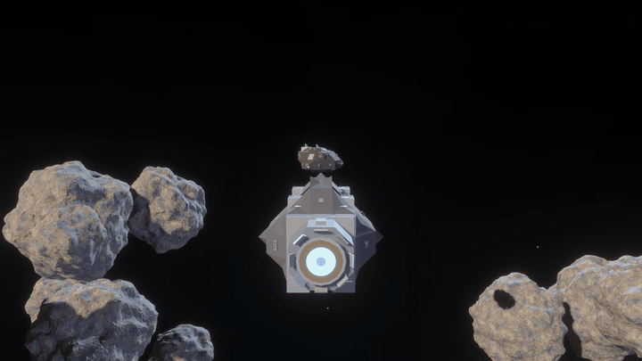 Flying a modular spacecraft through an asteroid field