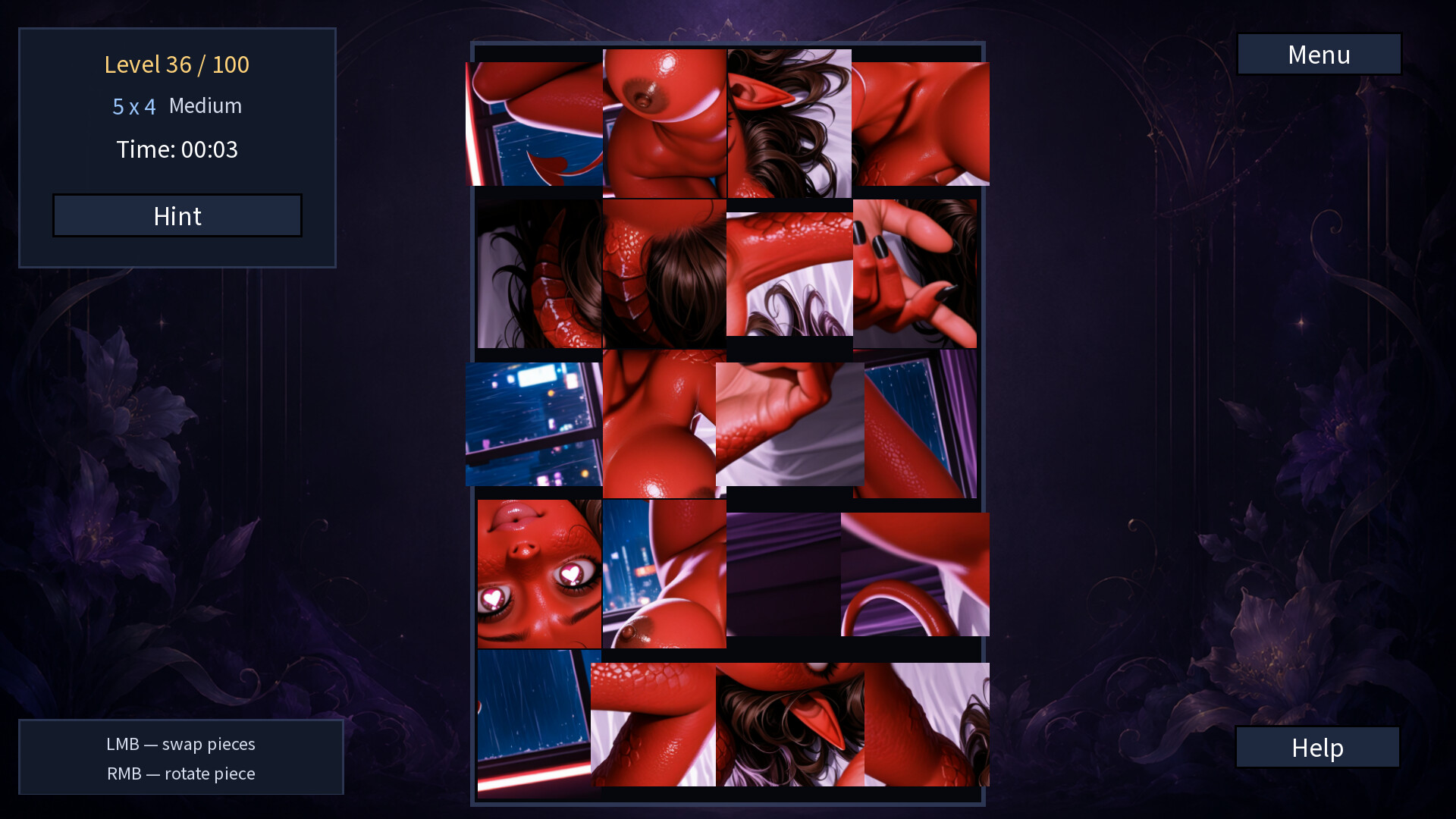 Screenshot 5 for Hentai Succubus Puzzle (NSFW 18+ Game)