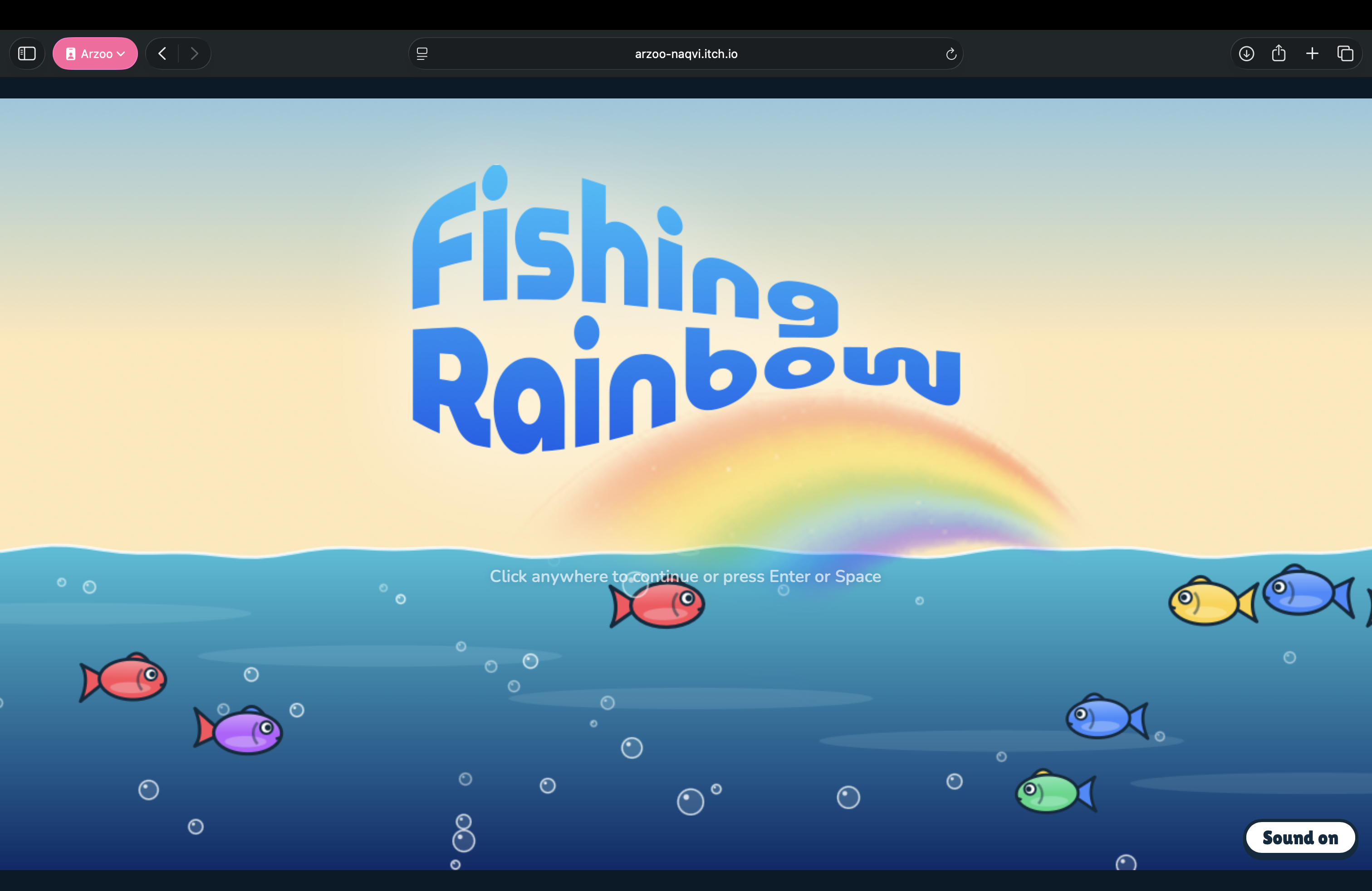 Fishing Rainbow by Arzoo Naqvi
