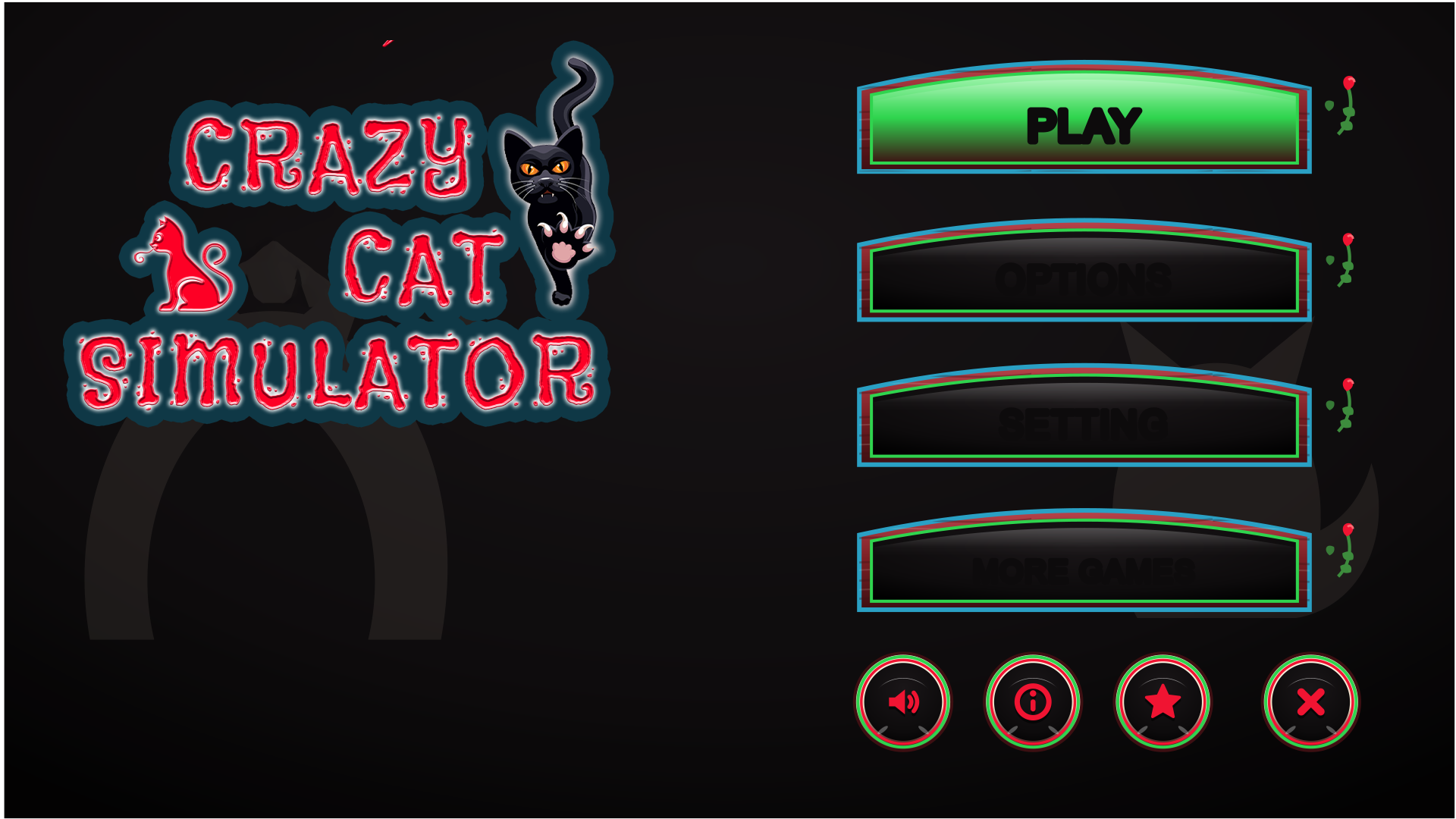 Crazy Cat Simulator — Master GUI Kit · 5 Themes · 1000+ Assets by AuraSoft