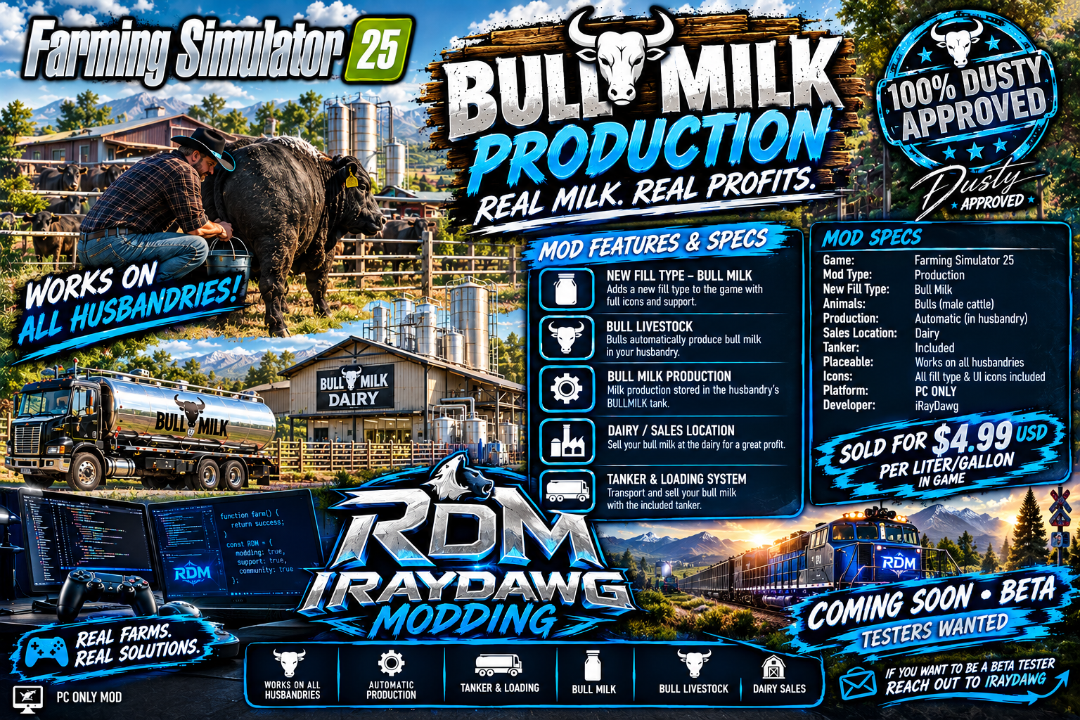 Screenshot 2 for Bull Milk Production