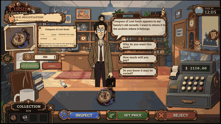 Screenshot 2 for The Cursed Pawn Shop