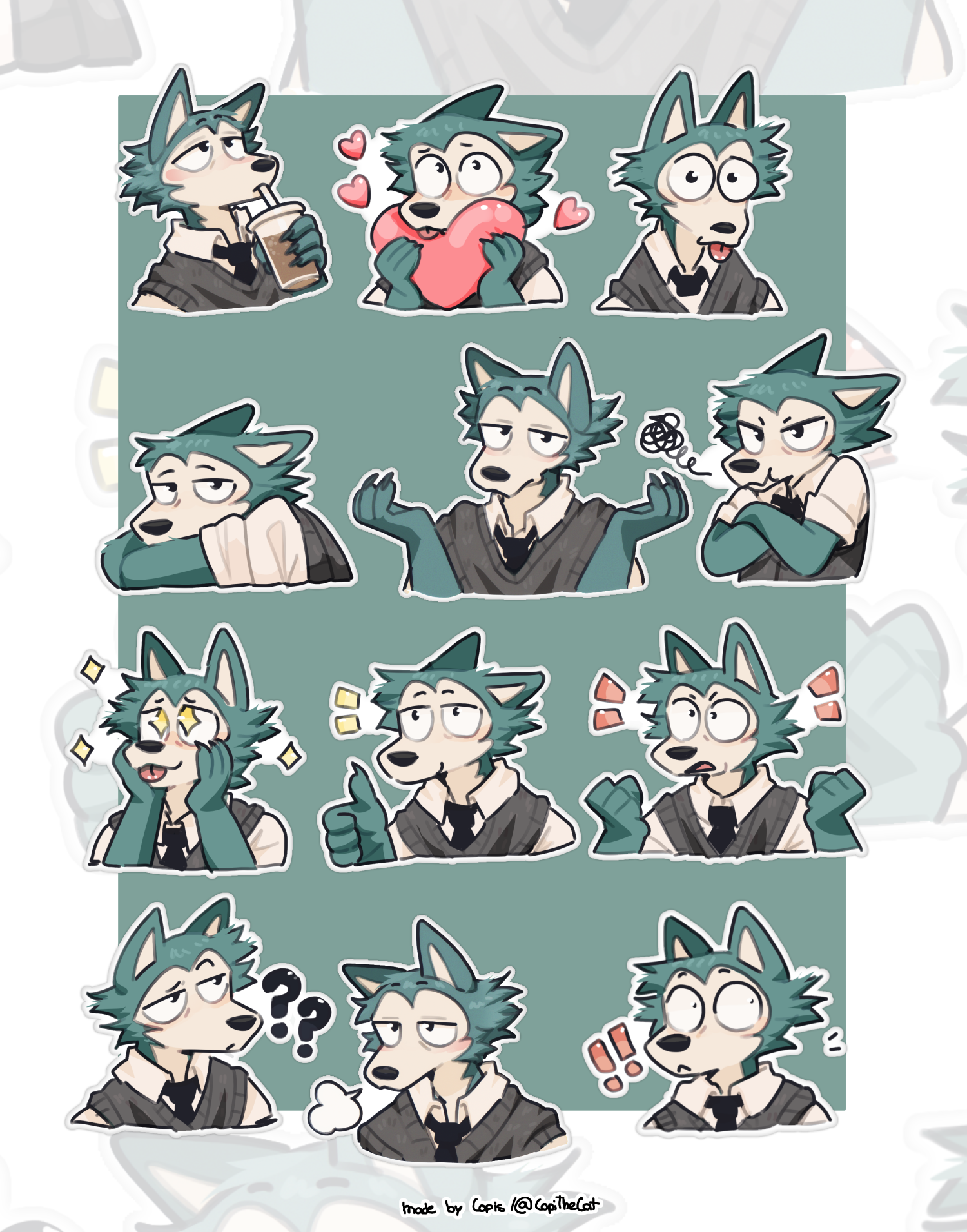 Screenshot 2 for Legoshi Sticker Pack by Copis