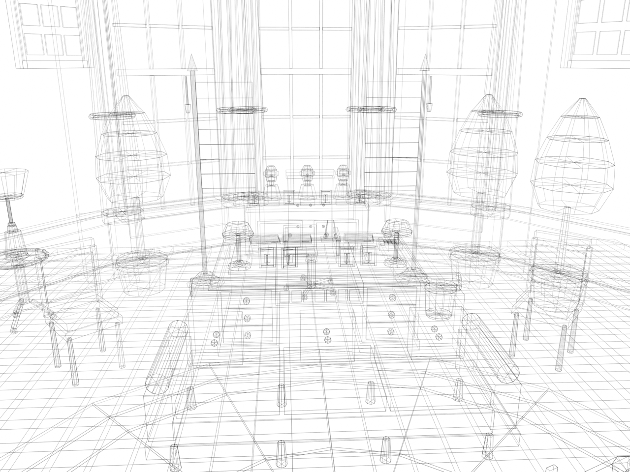 Fun Broken Code Low Poly Presidential Oval Office - 76 Game Ready Models by Assets.fun