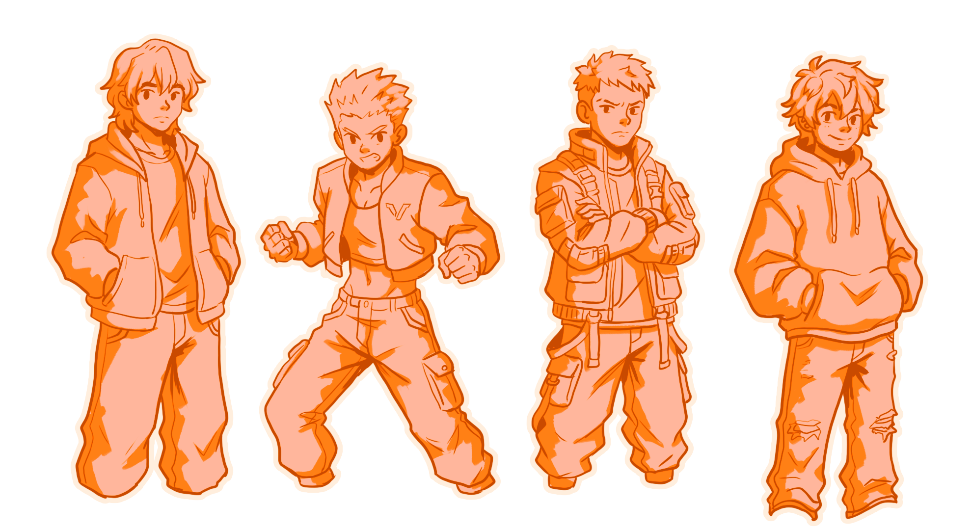 Casual Characters Pack Vol. 3 – 2D Stylized NPC Collection by Pozac