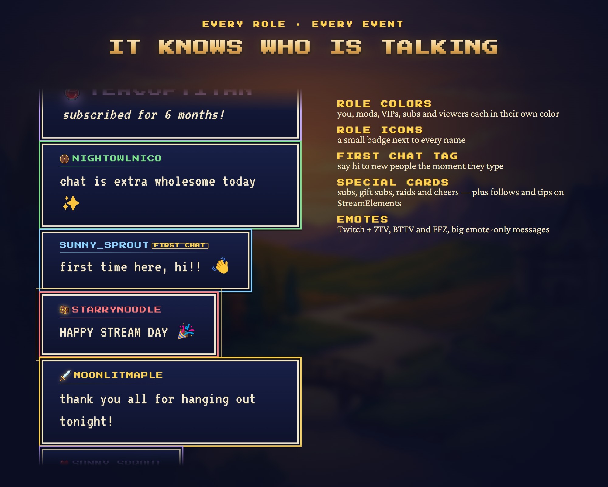 Writing Wigit Pixel Quest Twitch Chat Widget, Customizable Chat Box Overlay, Animated ...