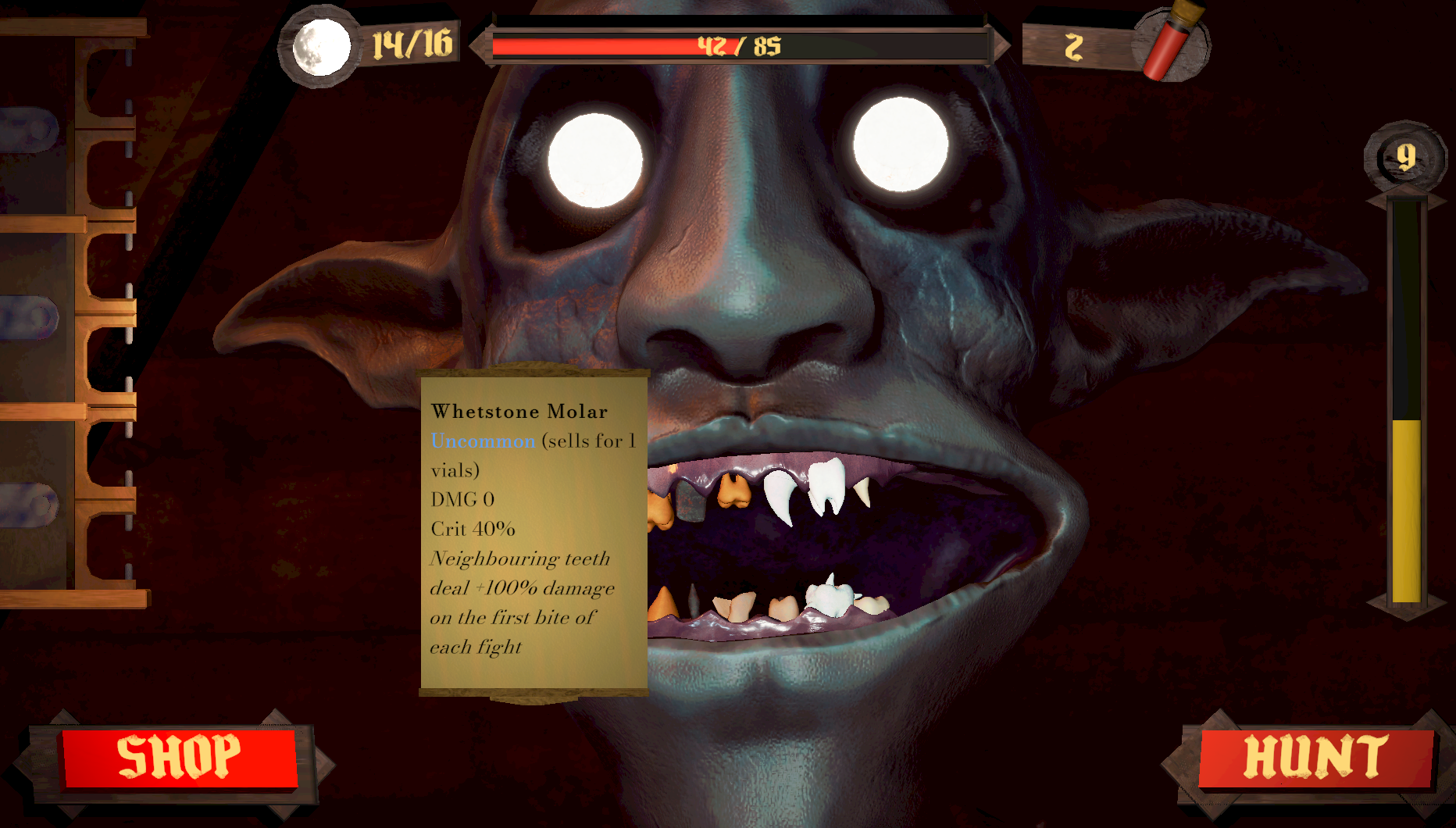NOSFER-A-TOOTH gameplay screenshot 2