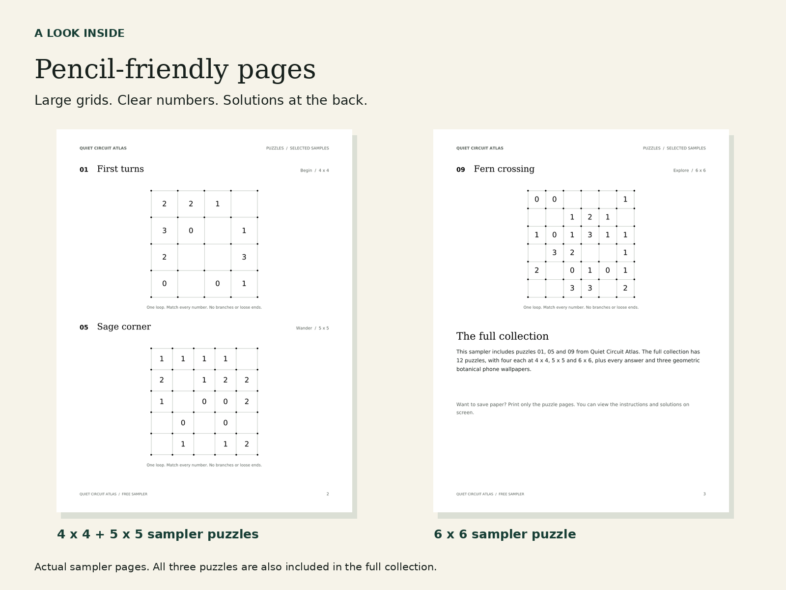 Quiet Circuit Atlas: 12 Printable Loop Puzzles by Nix