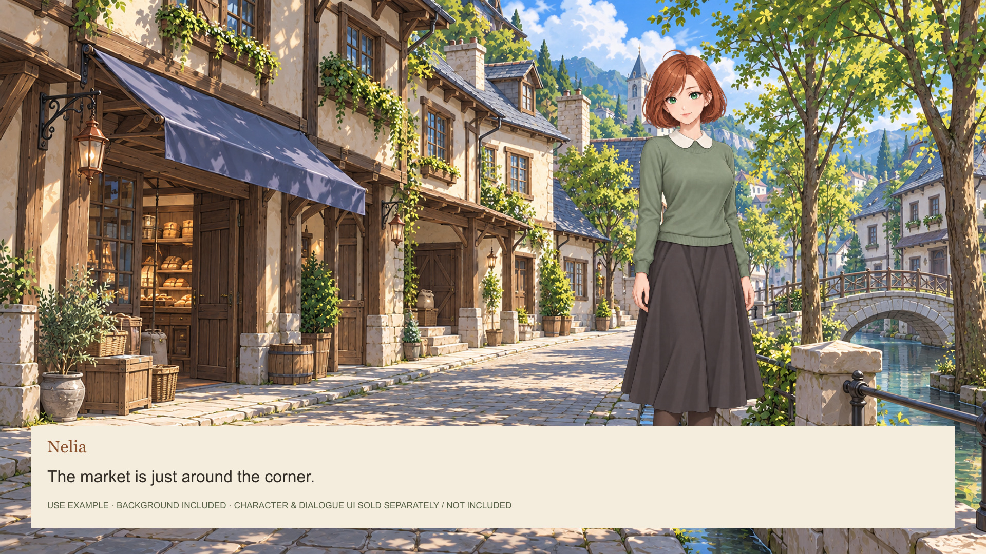 Background used with a separate character and dialogue interface