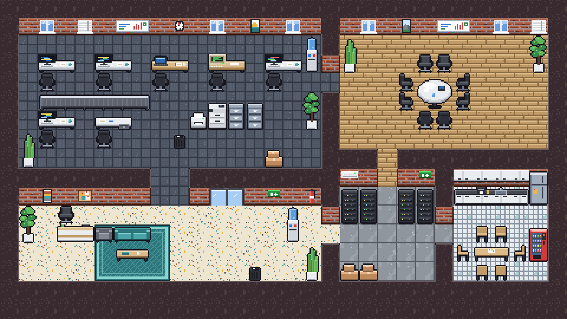 Modern Office & Home pixel art preview 4