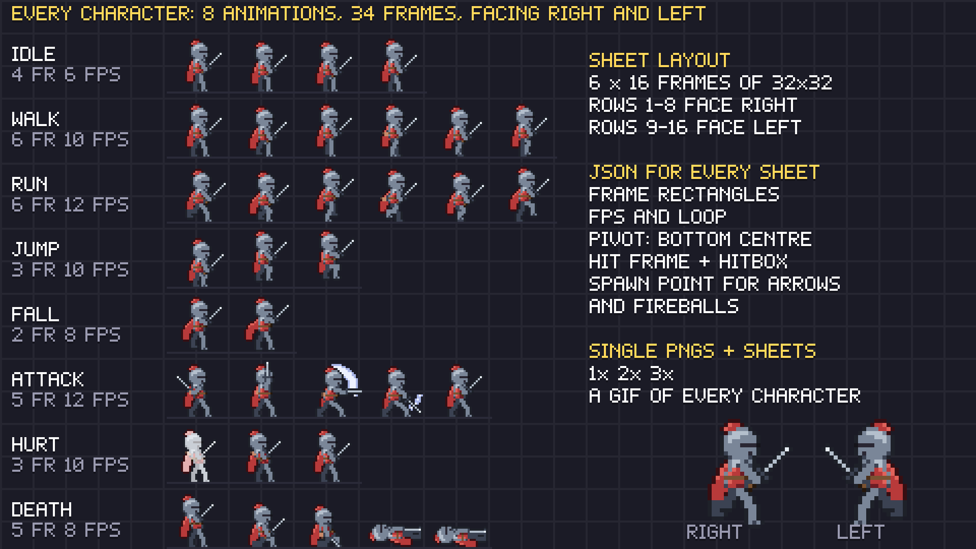 Side-View Characters pixel art preview 4