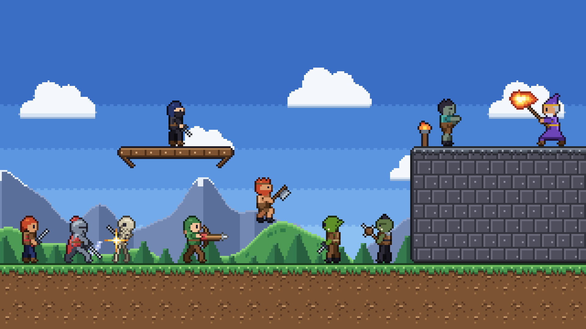 Side-View Characters pixel art preview 6