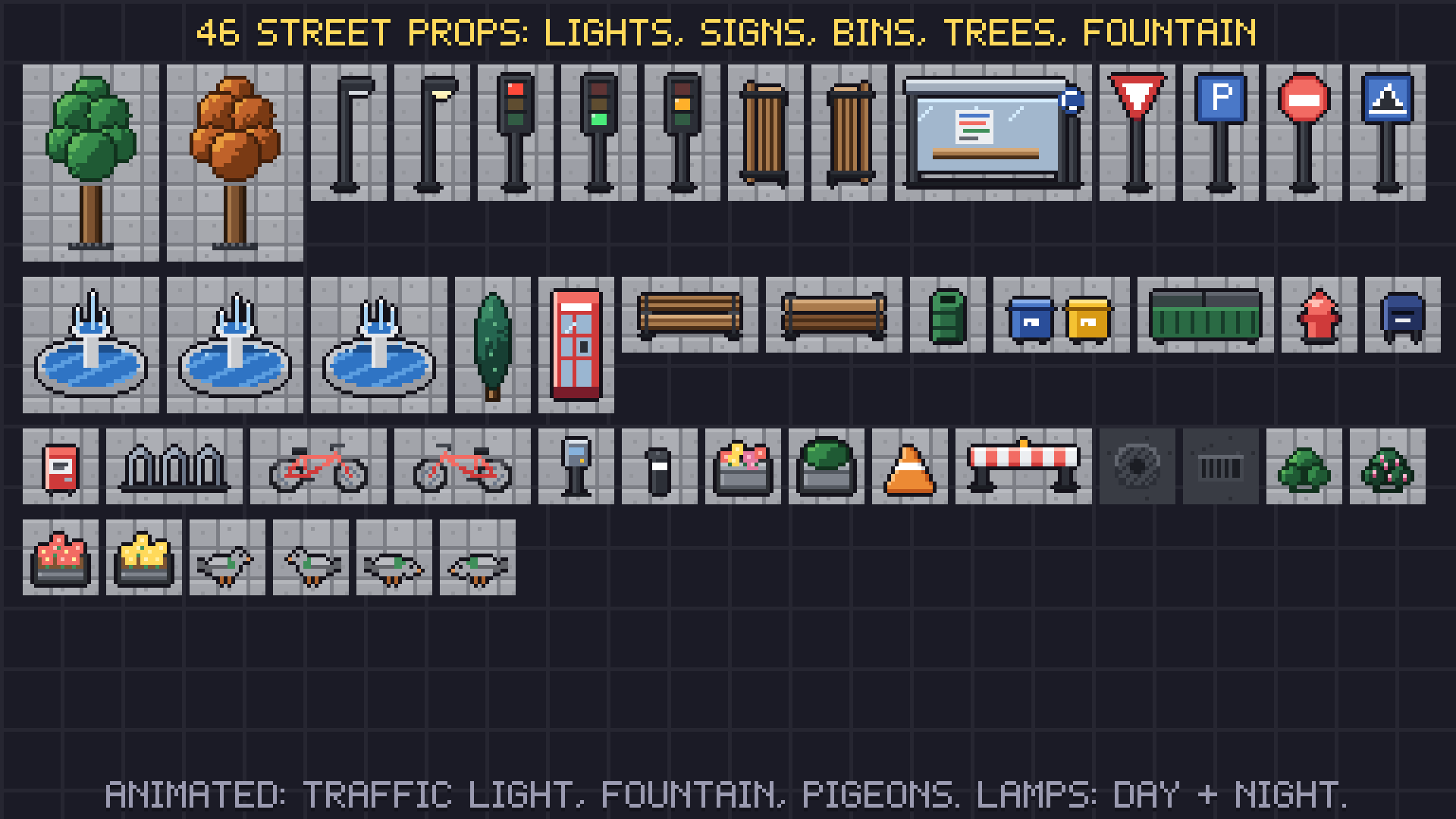 Modern Town pixel art preview 6