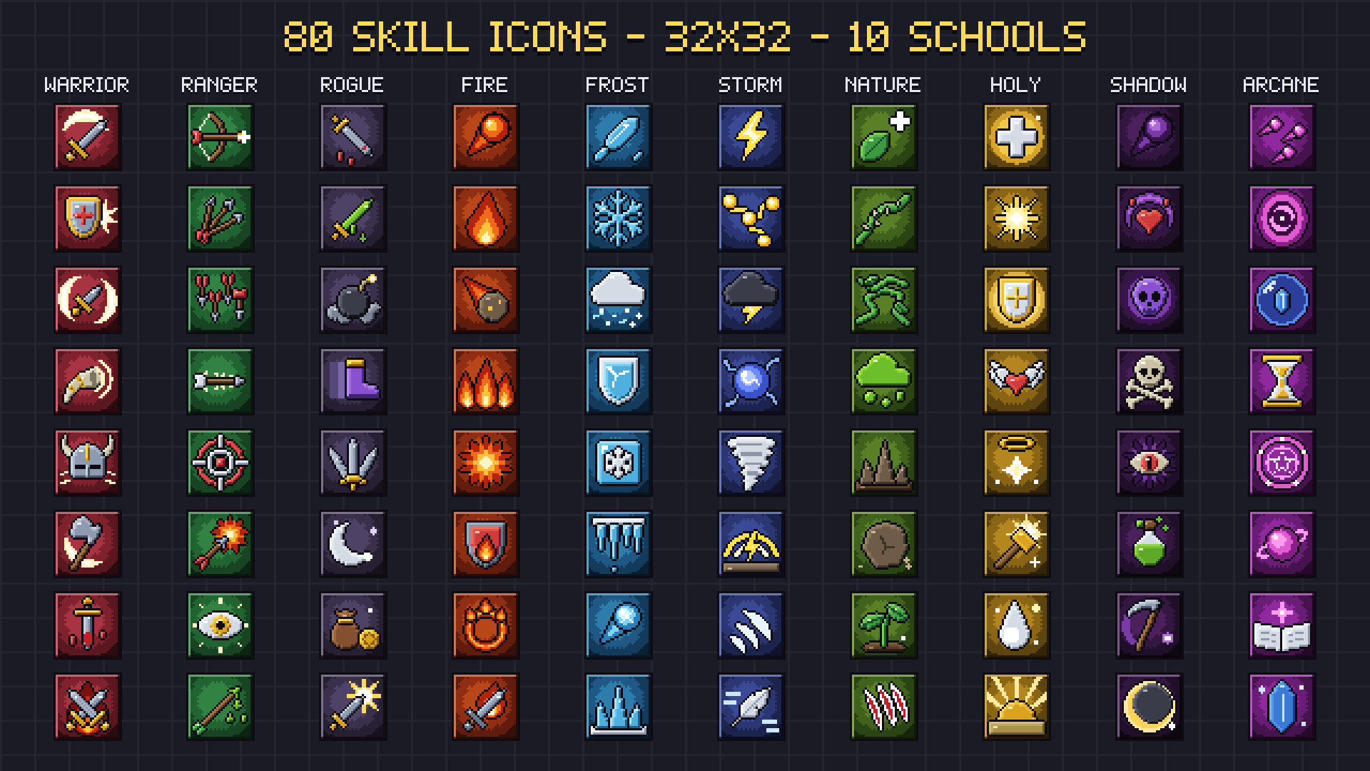 Skill & Status Icons pixel art preview 3