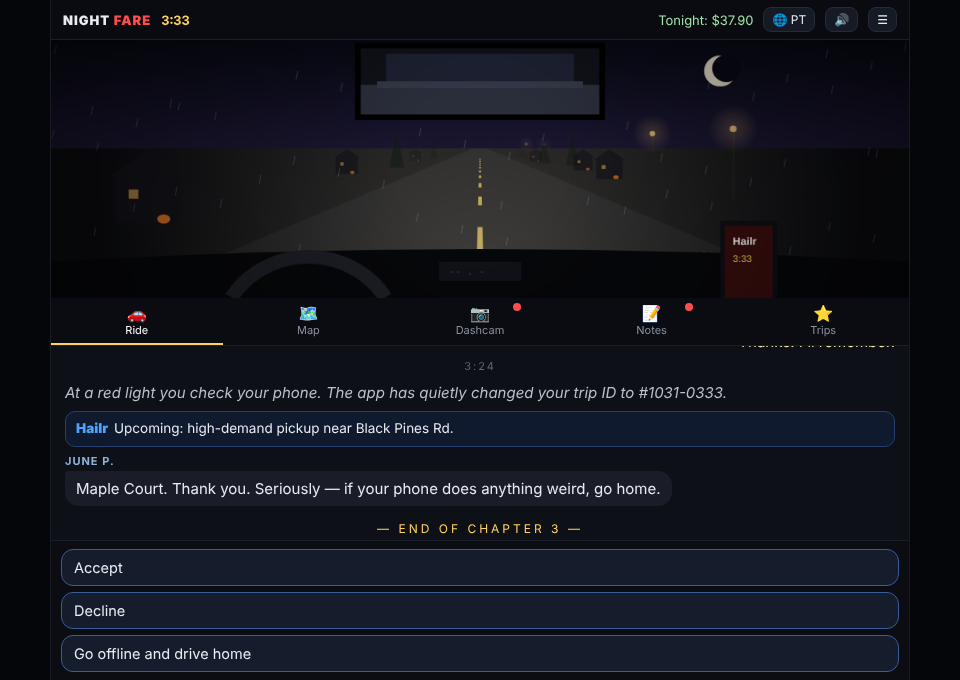 Night Fare screenshot