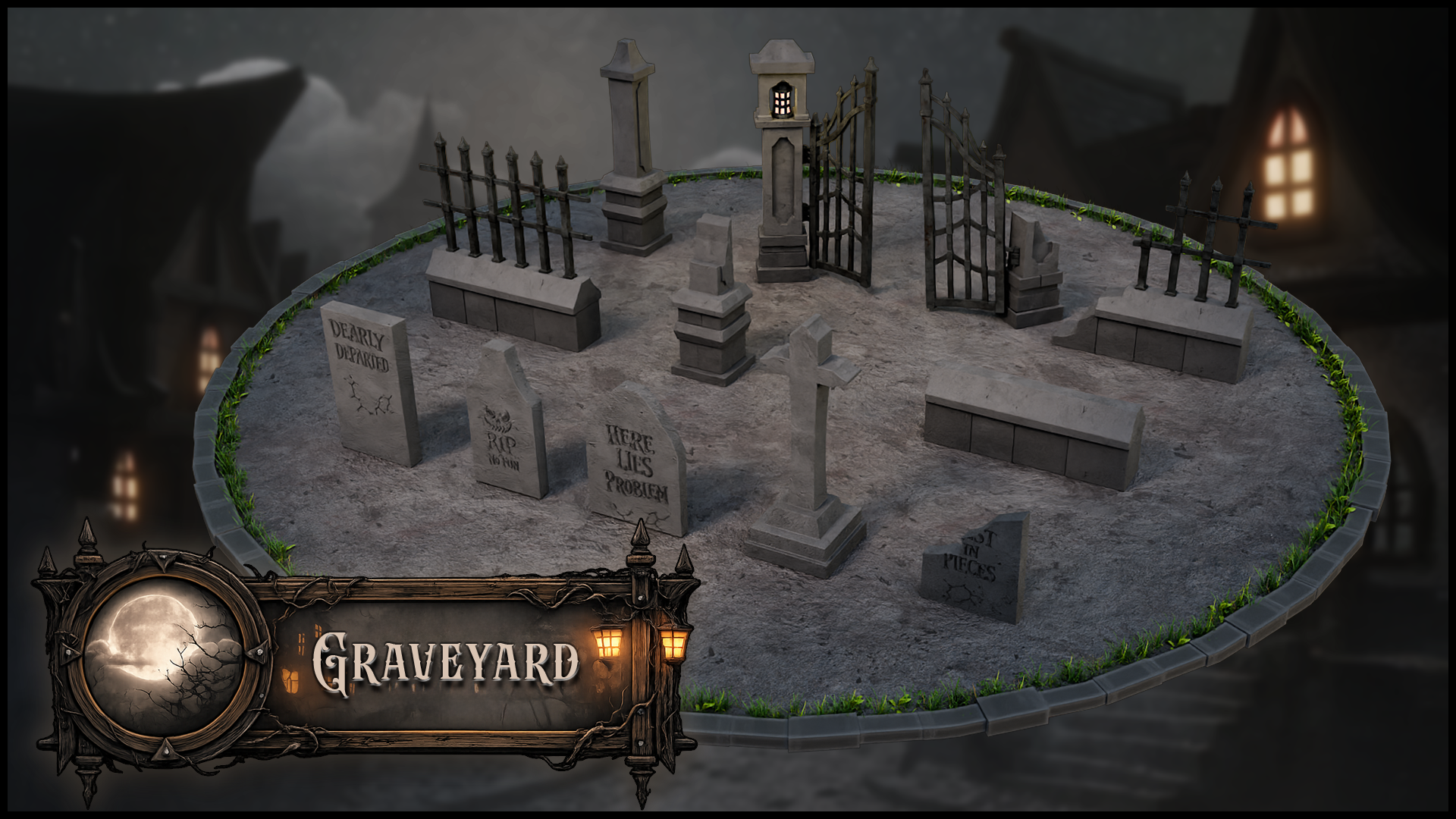 Haunted Village — Modular Gothic Environment Kit by 3D Tudor