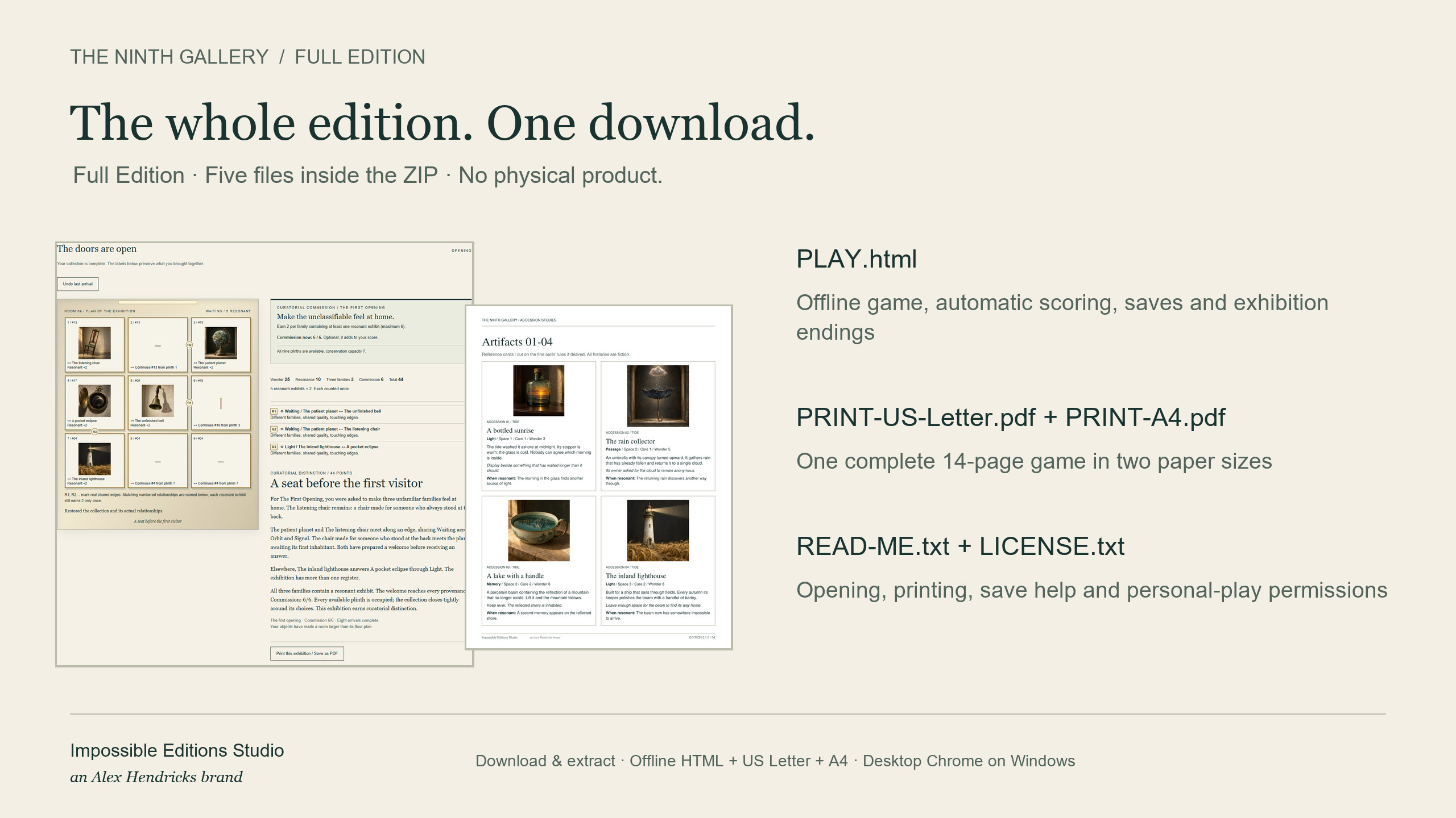 The Ninth Gallery — Full Edition by alexhendricks