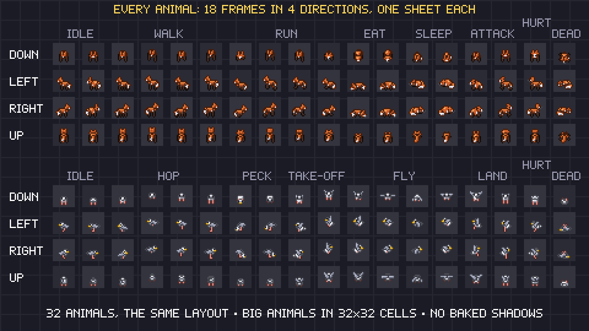 Animals & Pets pixel art preview 5