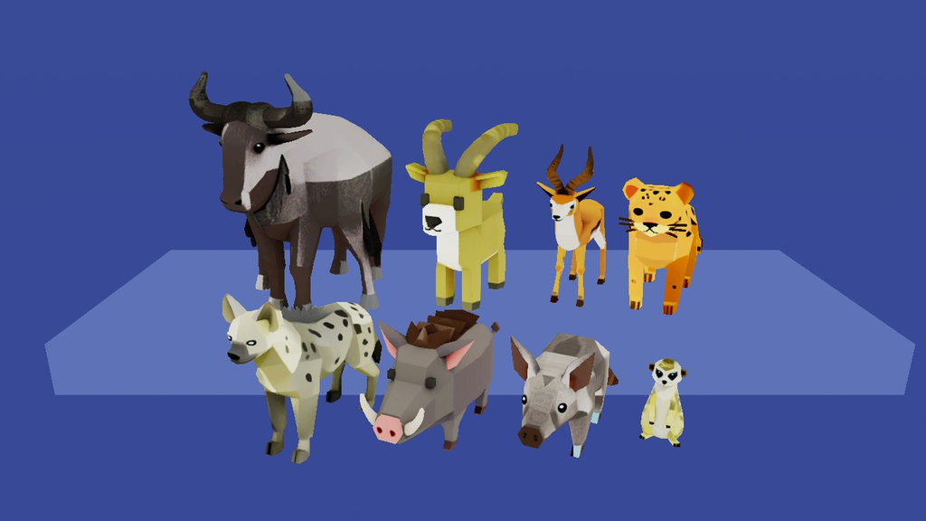 Low Poly Animal Vol.2 Pack — 60 Wild, Jungle & Arctic Animals by Akochan
