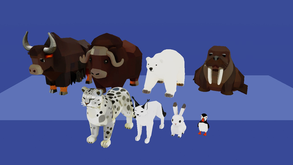 Low Poly Animal Vol.2 Pack — 60 Wild, Jungle & Arctic Animals by Akochan