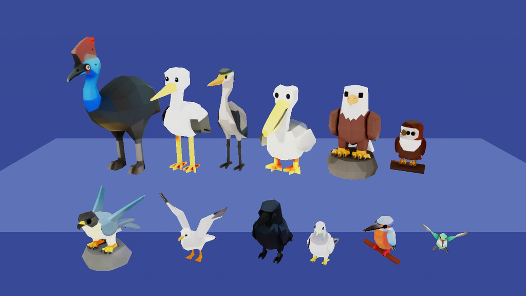 Low Poly Animal Vol.2 Pack — 60 Wild, Jungle & Arctic Animals by Akochan